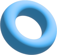 CG Blue Doughnut